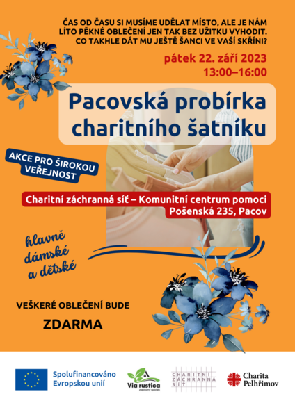 Pacovská probírka charitního šatníku