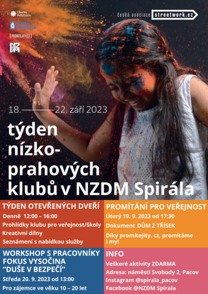 Týden nízkoprahů v NZDM Spirála