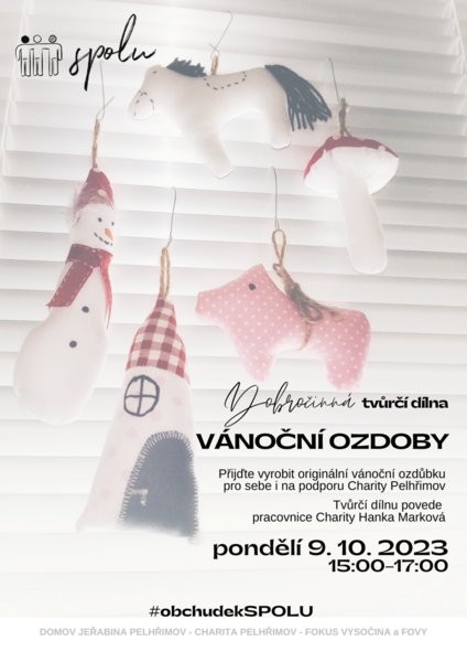 Dobročinná tvůrčí dílna VÁNOČNÍ OZDOBY