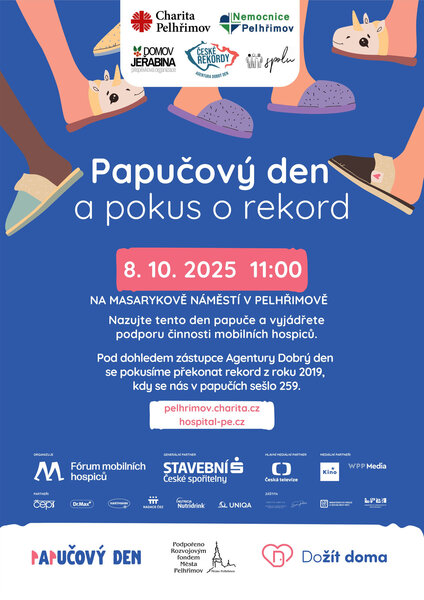 Plakát na Papučový den 2025